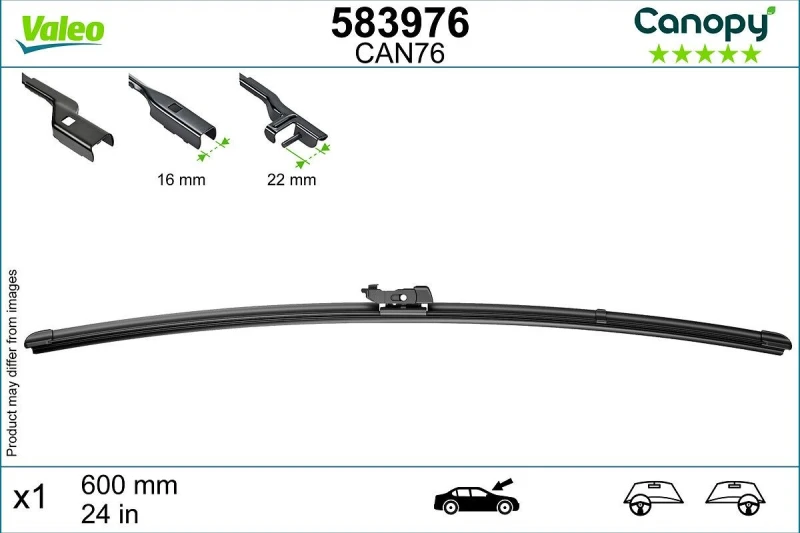 Image of Wiper blade VALEO 583976
