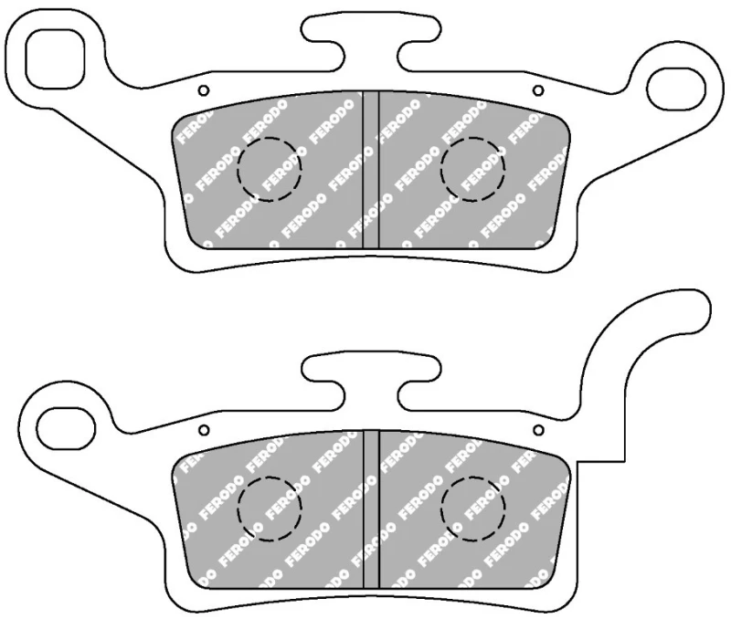 Image of FERODO FDB2264EF Brake pad set Front Axle Brake Pad Set,disc brake (402)