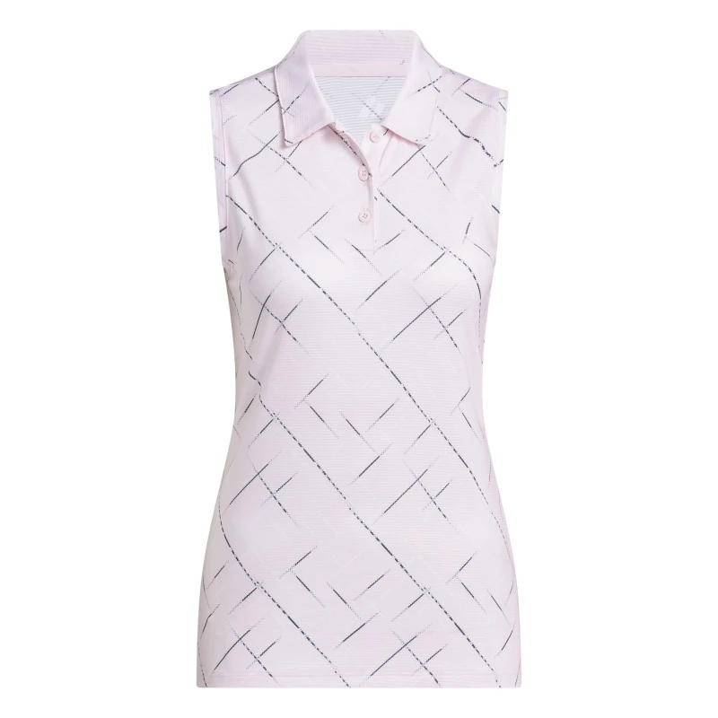 Image of adidas Womens Performance Golf Vest Clear Pink female 8 (XS)