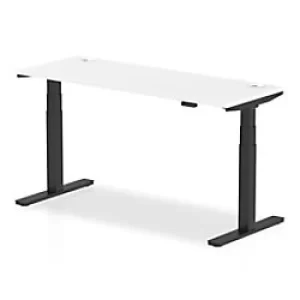 Image of Dynamic Ergonomic Desk Impulse HASCP166BWHT Corner Desk MFC 1200 mm x 600 mm x 730 mm Grey Oak