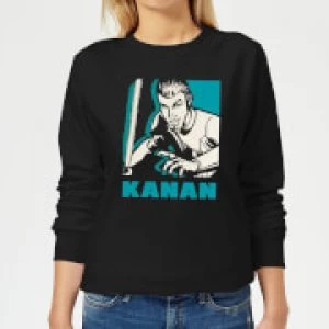 Image of Star Wars Rebels Kanan Womens Sweatshirt - Black