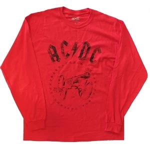 image of AC/DC - For Those About to Rock Unisex Medium T-Shirt - Red