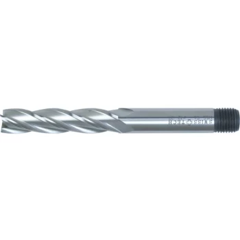 Image of 20.00MM Series 37 HSS-Co 8% 4 Flute Threaded Shank Long Series End Mil - Swisstech