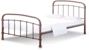 Image of LPD Halston 5ft King Size Copper Metal Bed Frame
