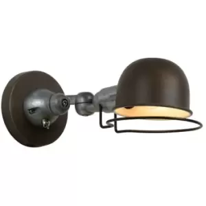 Image of Lucide HONORE - Wall Light - 1xE14 - Rust Brown