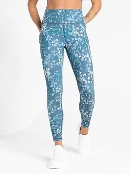 Image of Dare 2b Laura Whitmore Influential Leggings - Green/Multi, Green Multi, Size 8, Women