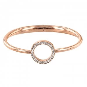 Image of Tommy Hilfiger Open Circle Bangle - Rose Gold