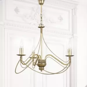 Image of Tori Gold Multi Arm Chandelier 3x E14