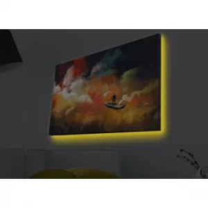 Image of 4570MDACT-016 Multicolor Decorative LED Lighted Canvas Painting