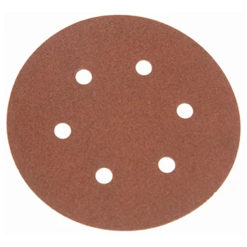 image of Faithfull FAIAD15080H Hook & Loop Sanding Disc DID2 Holed 150mm x ...