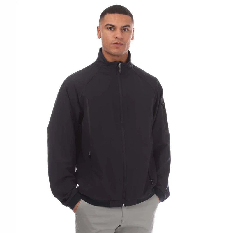 Image of Boss Athleisure Zipped Track Jacket Dark Blue male 2XL