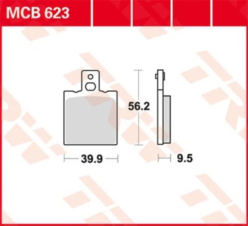 Image of TRW Lucas Brake lining MCB623