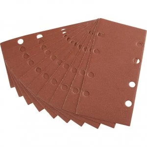 Image of Draper Punched Hook and Loop Sanding Sheets 90mm x 187mm 120g Pack of 10
