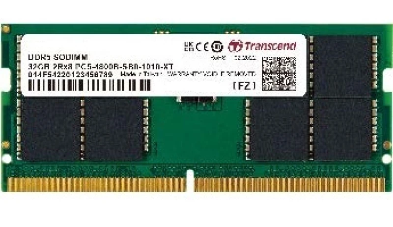 Image of Transcend TS2GSA64V8E memory module 16GB 2 x 8GB DDR5 262-pin SO-DIM