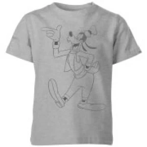 image of Disney Goofy Classic Kids T-Shirt - Grey - 11-12 Years