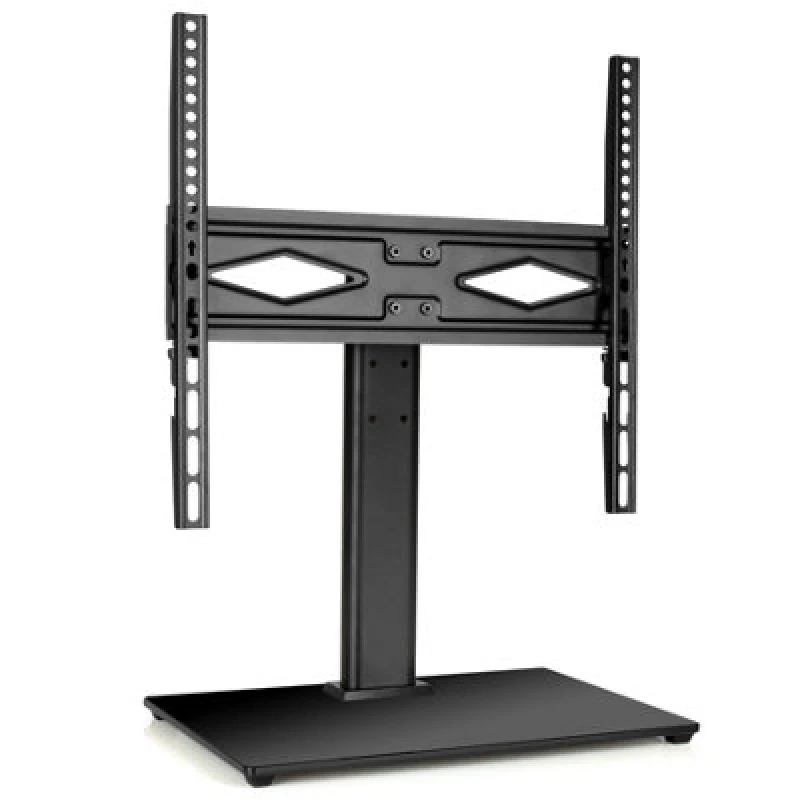 Image of Futura Universal TV Table Stand 24 To 60" Tvs, Swivel & Height Adjustable, 45Kg Load, Max Vesa 400X400mm, Tempered Glass Base
