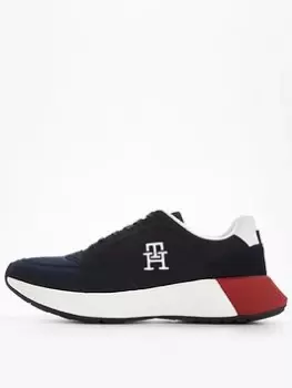 Image of Tommy Hilfiger Classic Elevated Runner Mix, Navy, Size 42, Men
