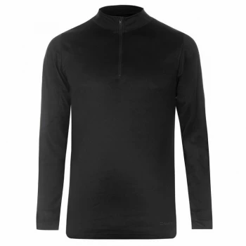 Campri Thermal Zip Top Mens - Black