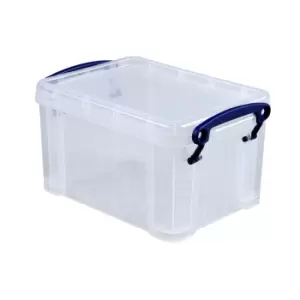 Image of Really Useful Clear 1.6L Plastic Storage Box
