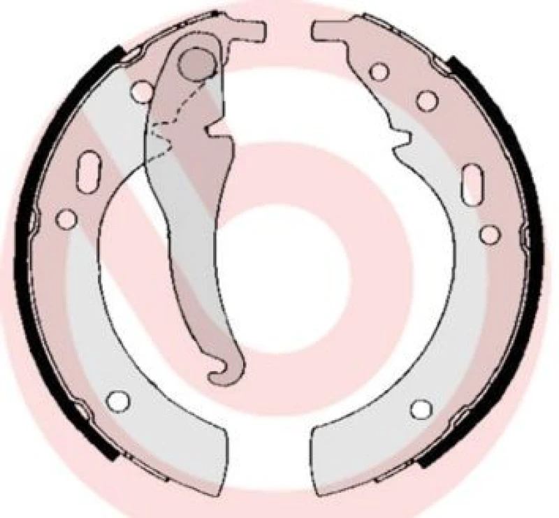 Image of BREMBO Brake Shoe Set BREMBO S 06 501