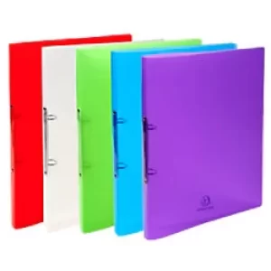 image of Exacompta Ring Binder Polypropylene A4 2 ring 15mm Assorted Colours Pack of 30