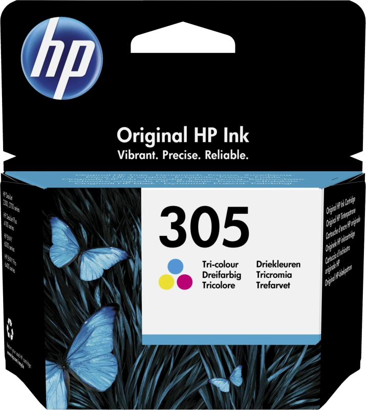 Image of HP 3YM60AE Tri-Color Ink Cartridge, Ideal for Home & Small Office, Prints 100 Pages Vibrant Colour Documents & Photos 3YM60AE