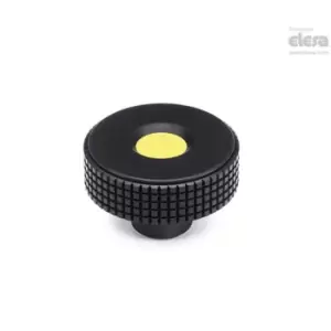 Image of ELESA Diamond knurled knob-MBT.30 B-5-C17 Green