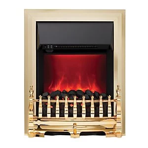 Image of Camberley Electric Inset Fires Brass