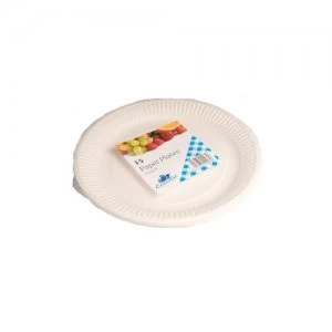 image of Essential Housewares Essential Paper Plates White