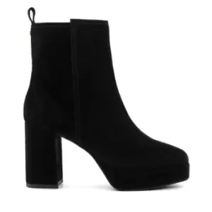 Dune London Oona Platform Ankle Boots - Black