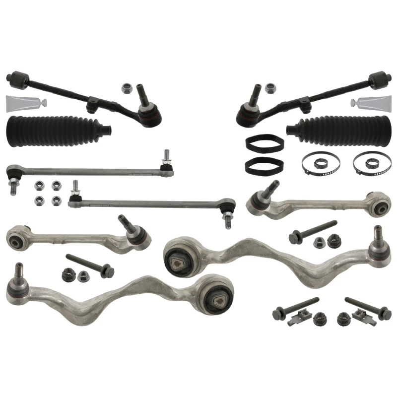 Image of FEBI BILSTEIN 46280 Link Set, wheel suspension with coupling rod, Front Axle Right Aluminium Link Set,wheel suspension (2905)