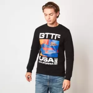 Image of Back to the Future USA35 Unisex Sweatshirt - Black - L - Black