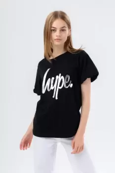 image of HYPE GIRLS SILVER FOIL BALLOON T-SHIRT