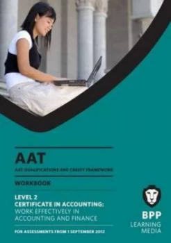 Image of Aat Qualifications and Credit Framework qcf. Level 2 Certificate in Accounting by Bpp Learning Media Paperback