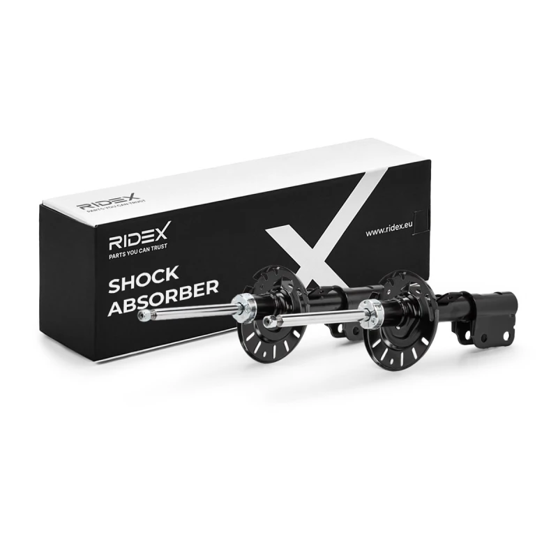 Image of RIDEX 854S20457 Shock absorber Front axle both sides, Gas Pressure Shock Absorber (854)