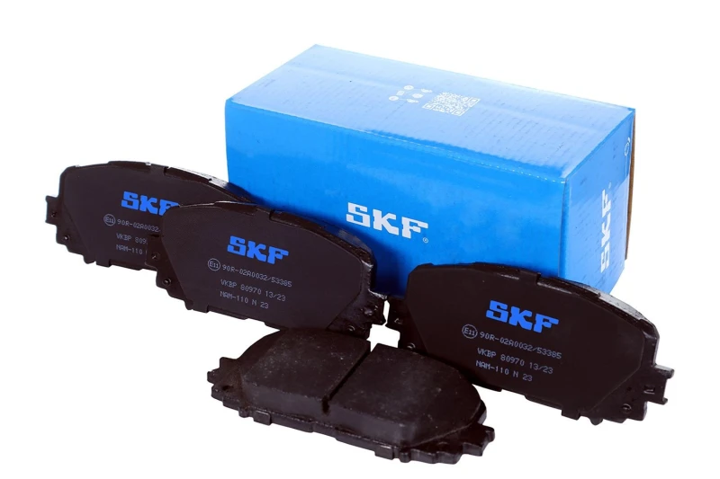 Image of SKF VKBP 80970 Brake pad set not prepared for wear warning indicator Brake Pad Set,disc brake (402)