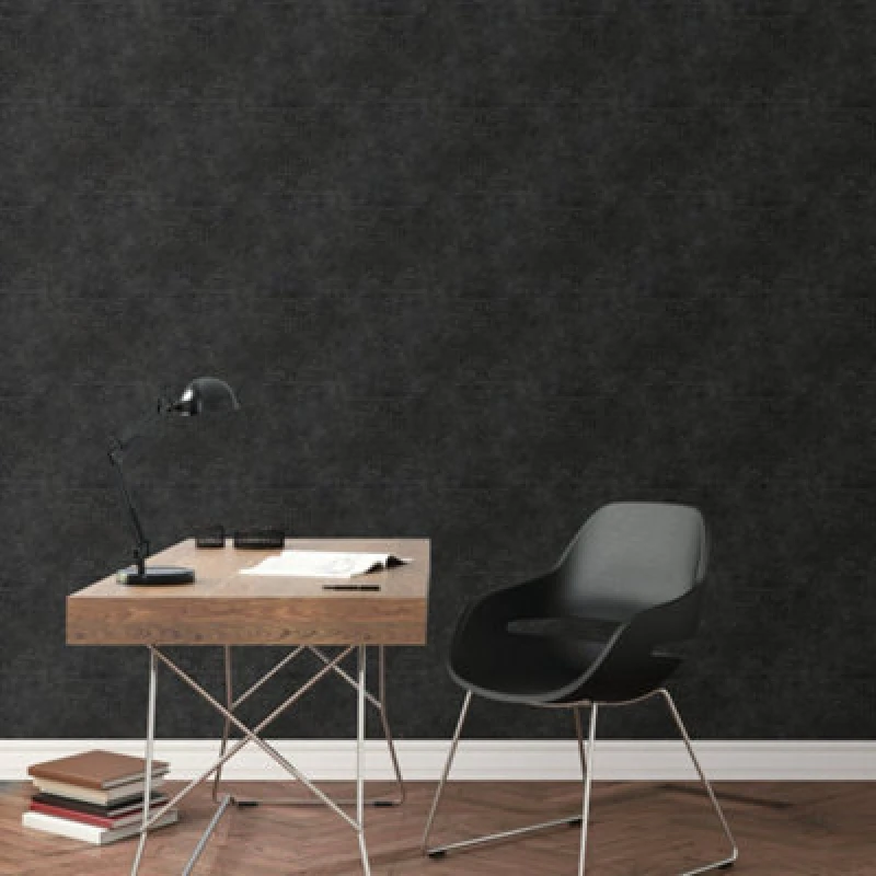 Image of Galerie Natural Fx Black Crocodile Embossed Wallpaper