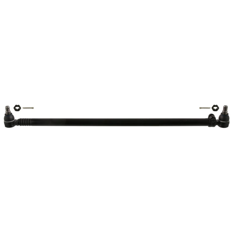 Image of FEBI BILSTEIN 39445 Centre Rod Assembly Front Axle, with castellated nut and split pins Centre Rod Assembly (285)
