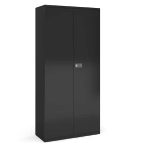 Image of Dams Bisley 4 Shelf Cupboard - Black