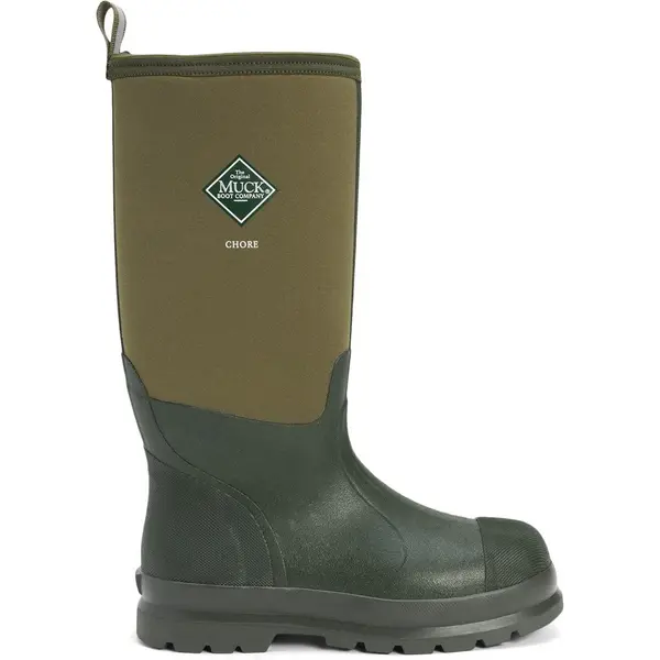 Image of Muck Boots Mens Womens Chore Hi Work Wellies Rain Boots - UK 12 Green unisex EA0408MOS12