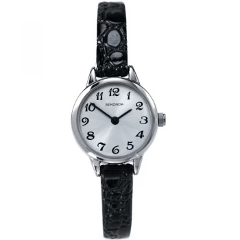 image of Sekonda Silver And Black Watch - 4471