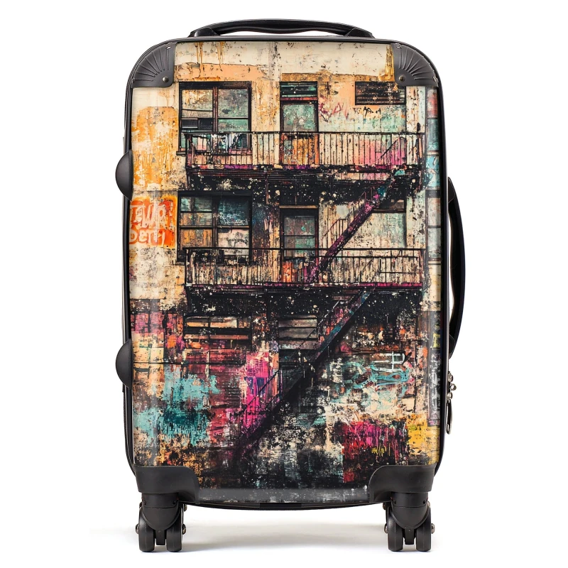 Image of Designer Luggage Jasper Reed: 00019 Suitcase Size: Large Multicolor Unisex Large