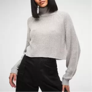 image of Missguided Tall Roll Neck Jumper - Grey