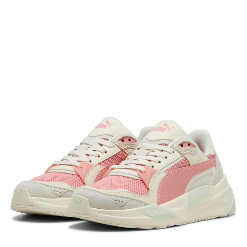 Image of Puma Unisex Kids Trinity Low-Top Trainers W.Wht/Pnk/Gr unisex 3 (35.5)