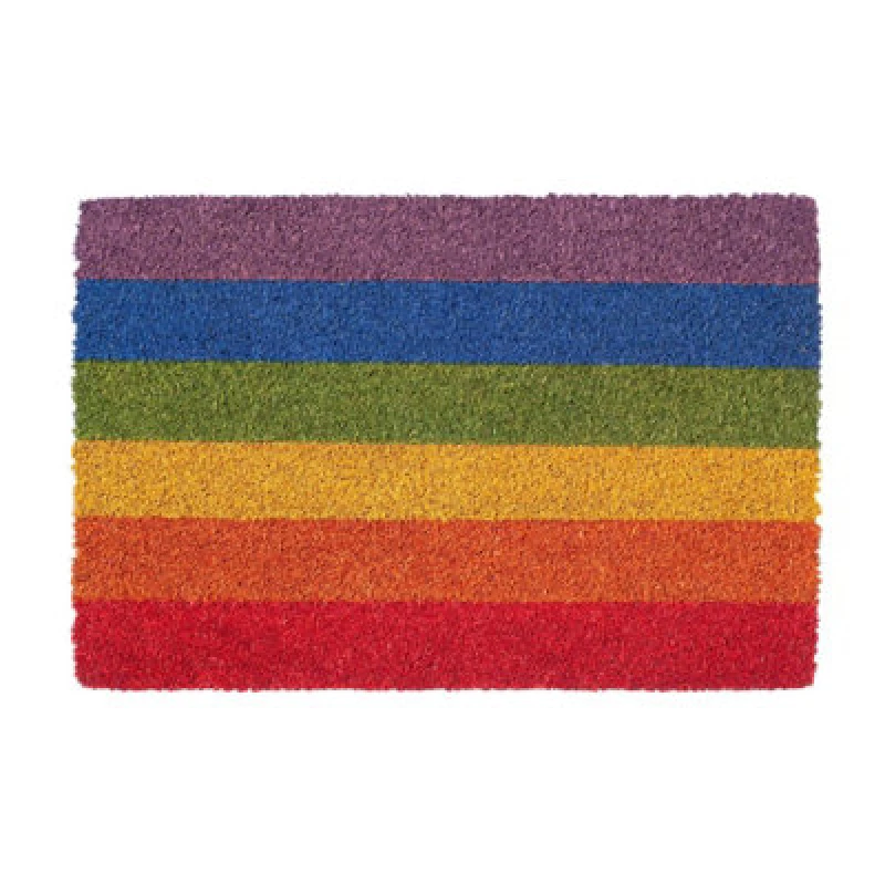 Image of Nicola Spring Coir Door Mat - 90 x 60cm - Rainbow Multi