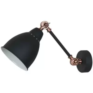 image of Italux Sonny - Industrial And Retro Wall Lamp Graphite 1 Light , E27