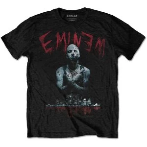 image of Eminem - Bloody Horror Mens Large T-Shirt - Black