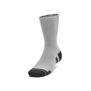 image of Under Armour Performance Tech 3pk Crew Socks Mod Grey - XL