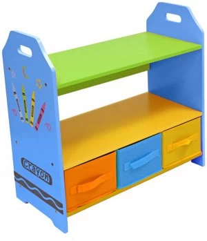 image of Kiddi Style Crayon Shelves and Storage Blue