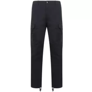 Image of Front Row Adult Unisex Stretch Cargo Trousers (XXL) (Navy) - Navy